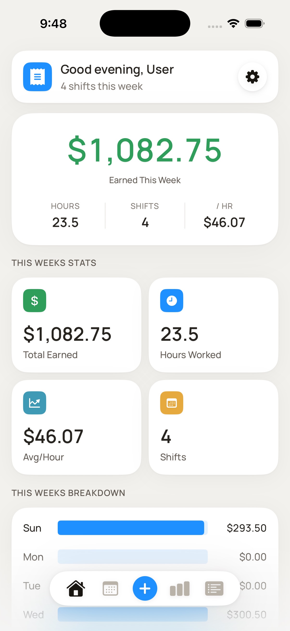 Checkout app screenshot 1