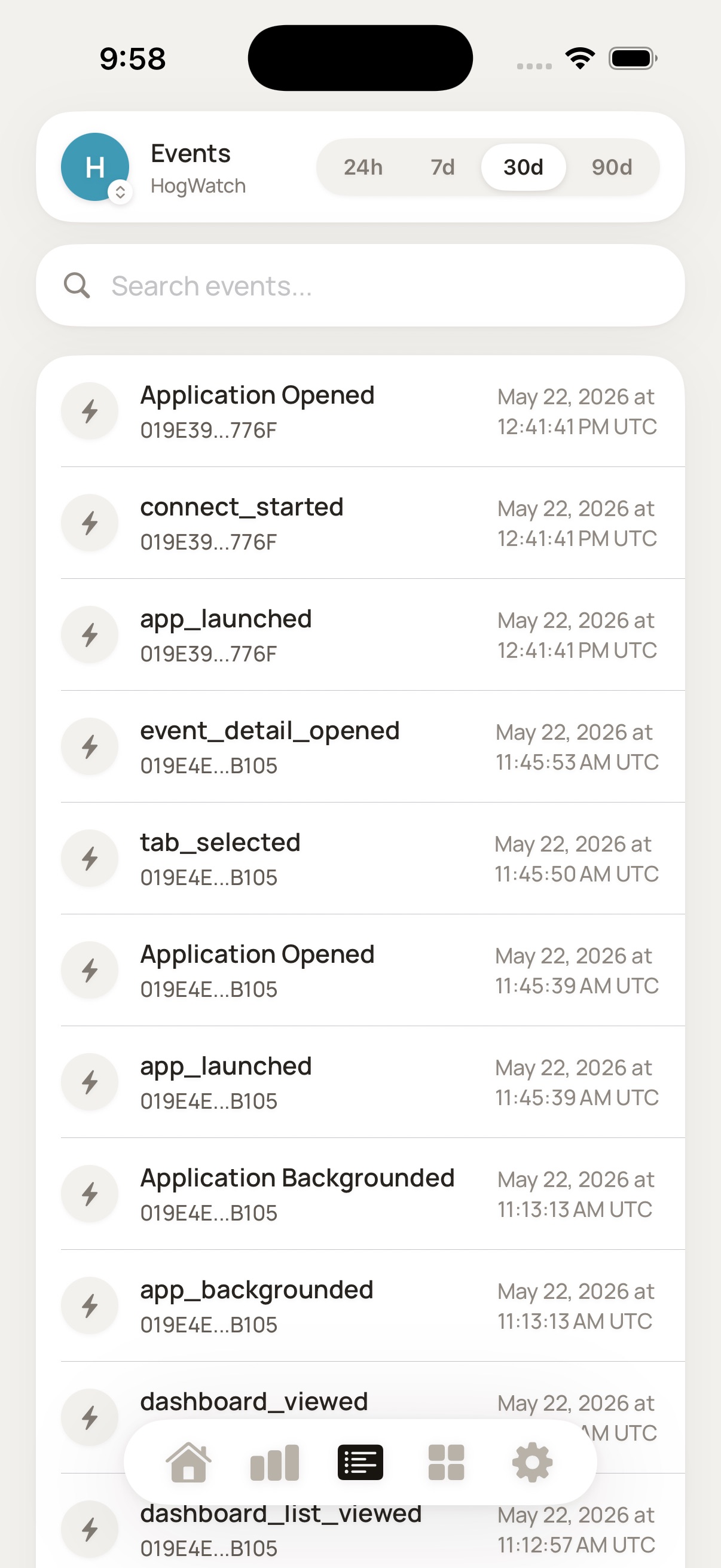 HogWatch app screenshot 2